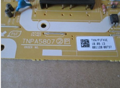 PANASONIC TXL50EM6B TV POWER SUPPLY BOARD / TNPA5807 (2) P